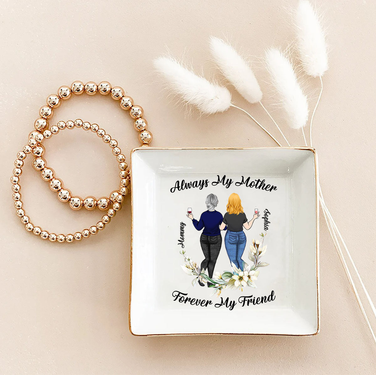 Always My Mother - Personalized Mother's Day Mother Jewelry Dish