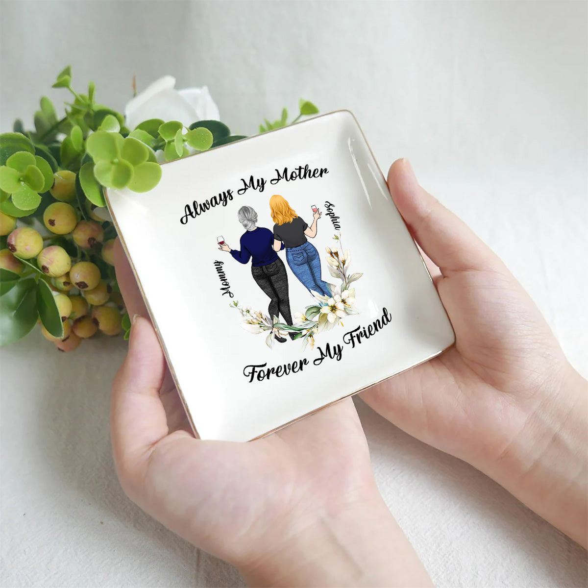 Always My Mother - Personalized Mother's Day Mother Jewelry Dish
