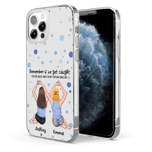 Bestie Forever - Bestie gift for sister - Personalized Clear Phone Case