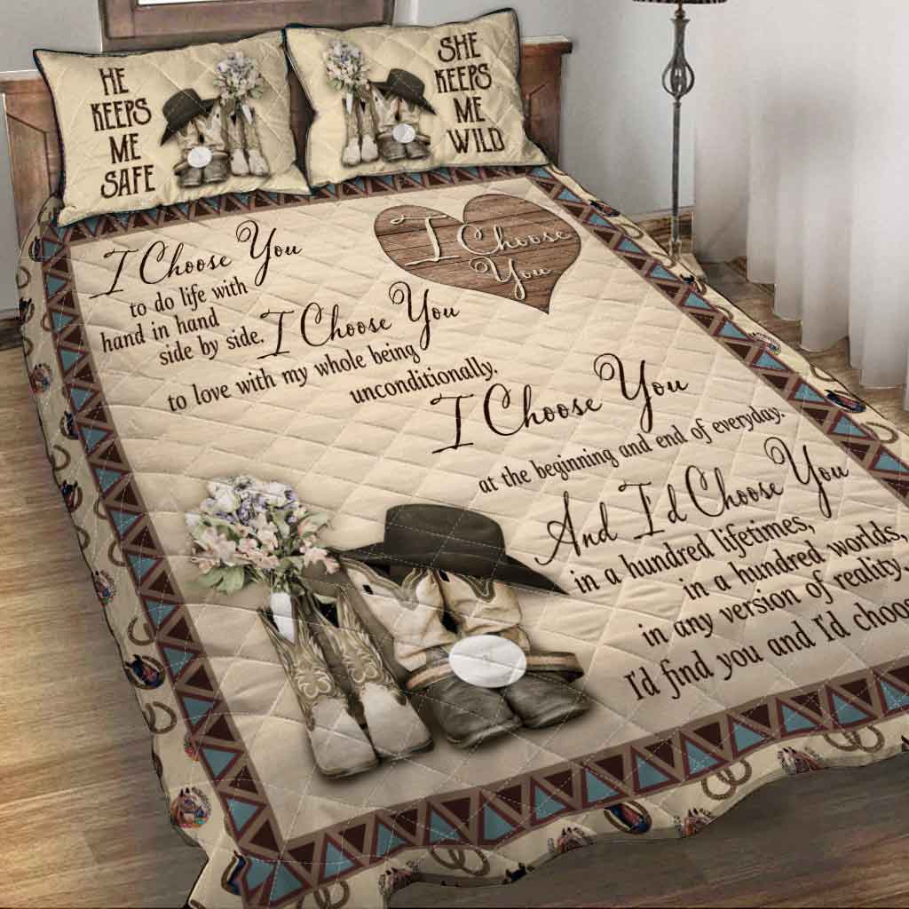 I Choose You - Couple Quilt Set