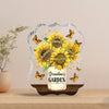 Grandma’s Garden Sunflower - Personalized Mother&#39;s Day Grandma Custom Shaped Acrylic Plaque