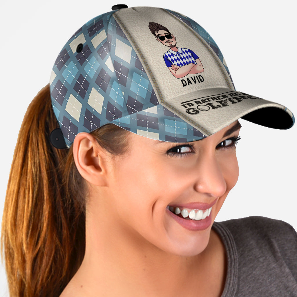 Ich wäre lieber beim Golfen – Personalisierte Golf Classic Cap