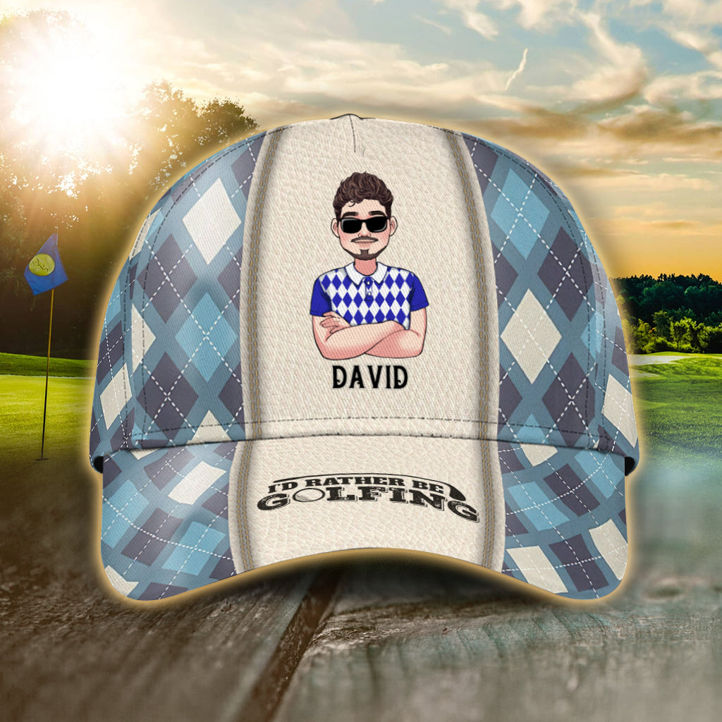 Ich wäre lieber beim Golfen – Personalisierte Golf Classic Cap