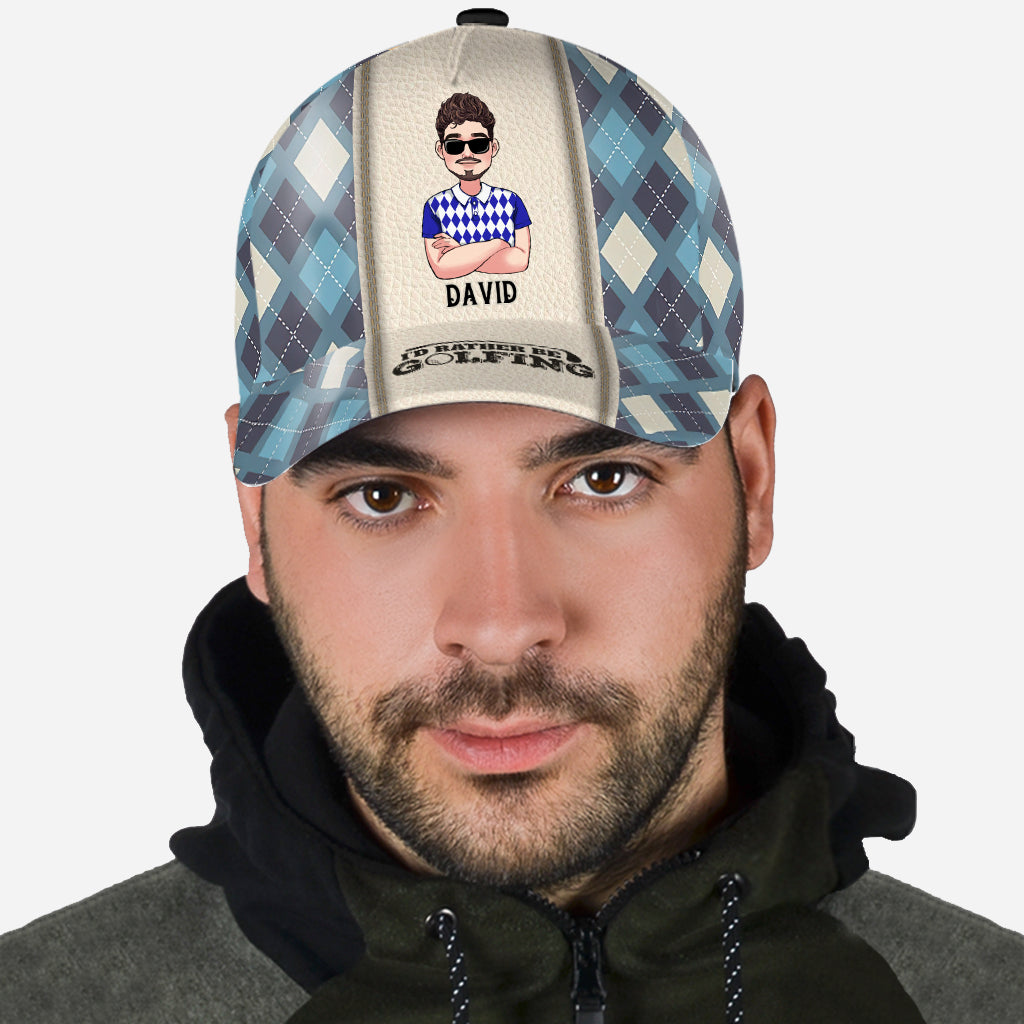 Ich wäre lieber beim Golfen – Personalisierte Golf Classic Cap