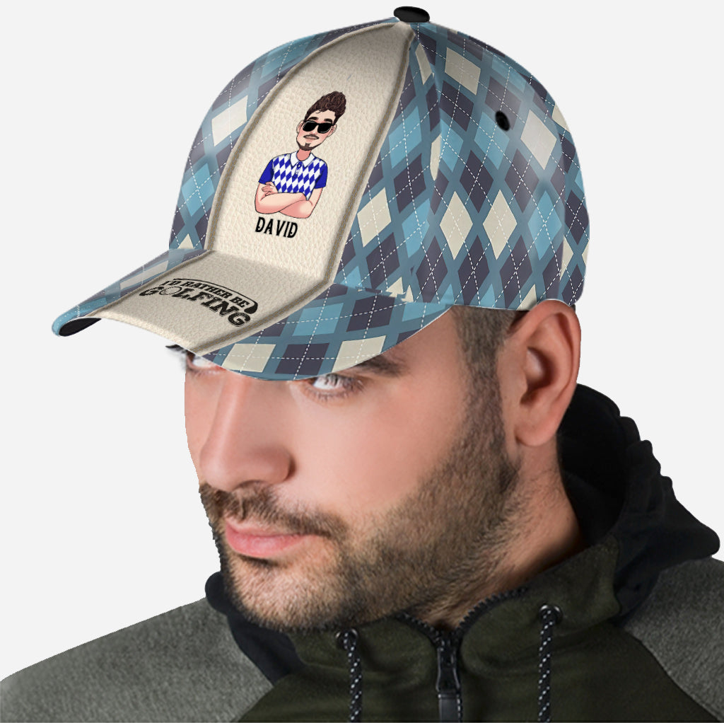 Ich wäre lieber beim Golfen – Personalisierte Golf Classic Cap