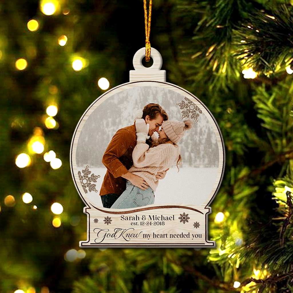 I Am Yours - Personalized Christmas Couple Ornament (Printed On Both Sides)