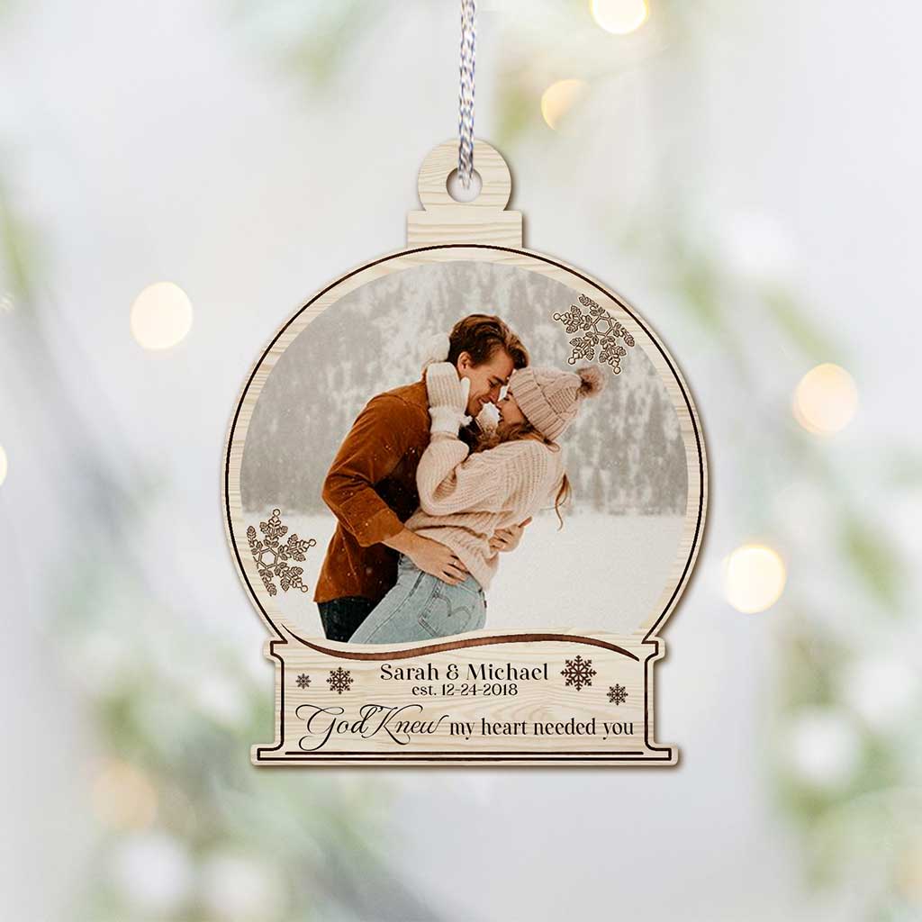 I Am Yours - Personalized Christmas Couple Ornament (Printed On Both Sides)