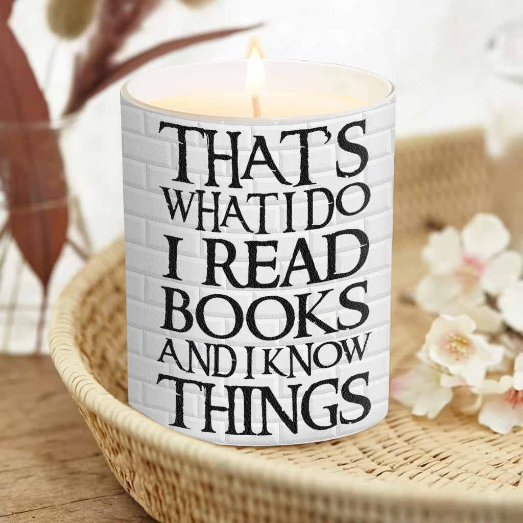 Ich liebe Bücher – Personalisierte Buchkerze mit Holzdeckel