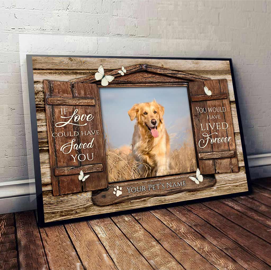 Si l'amour avait pu sauver votre chien - Toile et affiche personnalisées