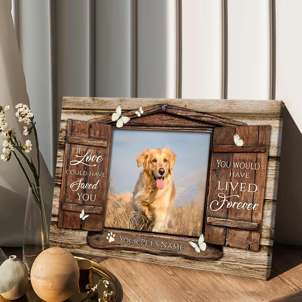 Si l'amour avait pu sauver votre chien - Toile et affiche personnalisées