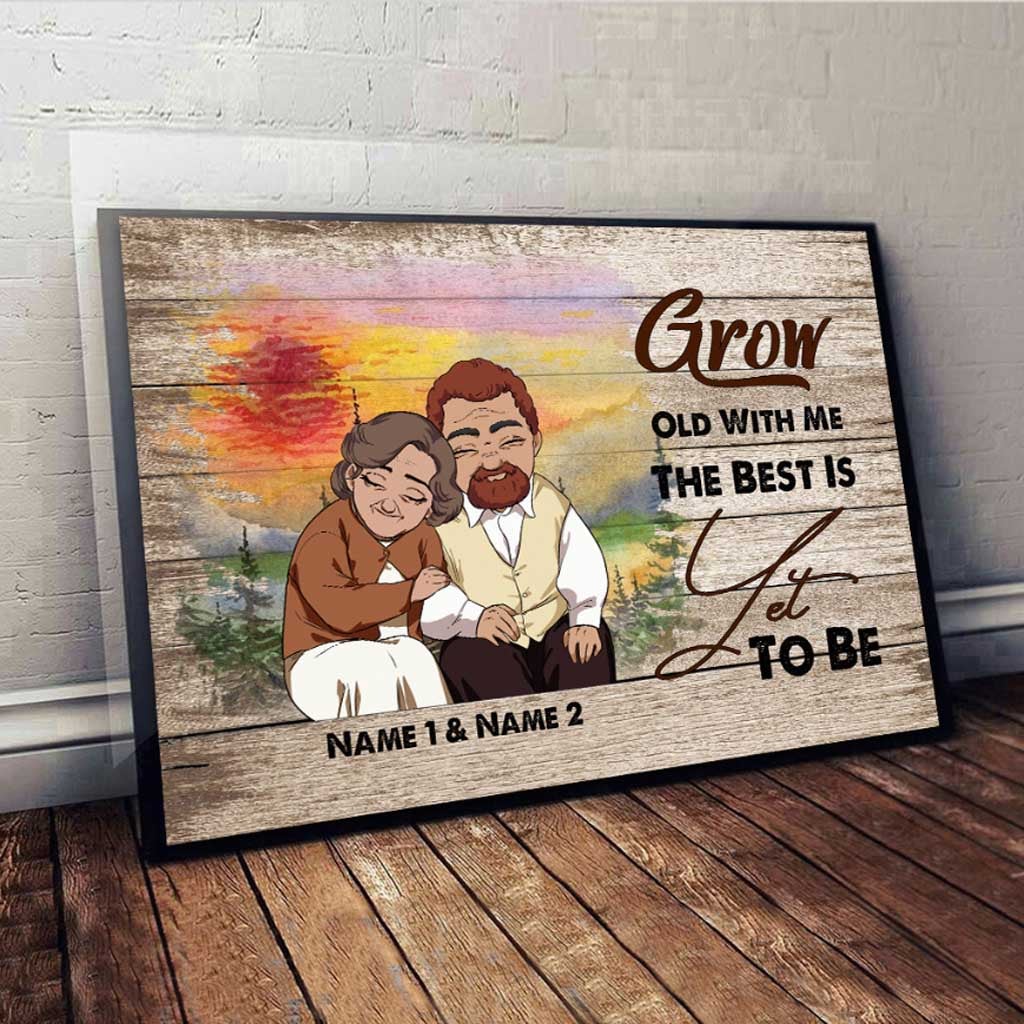 Grow Old With Me - Personalized Couple Poster