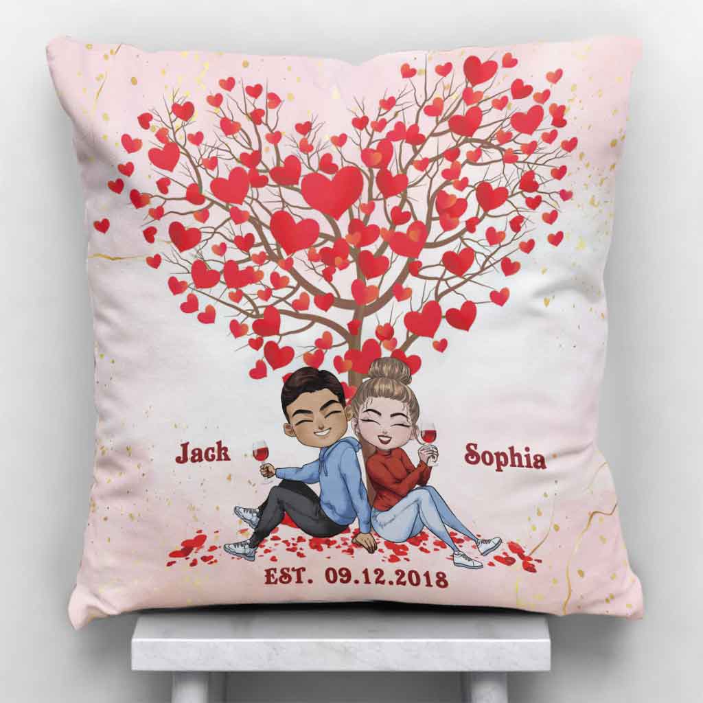My Favourite Place - Personalized Couple Throw Pillow