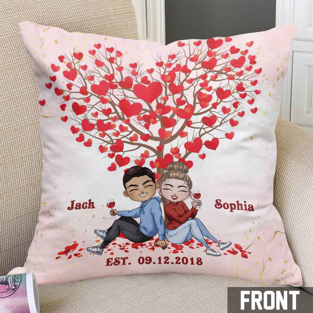 My Favourite Place - Personalized Couple Throw Pillow