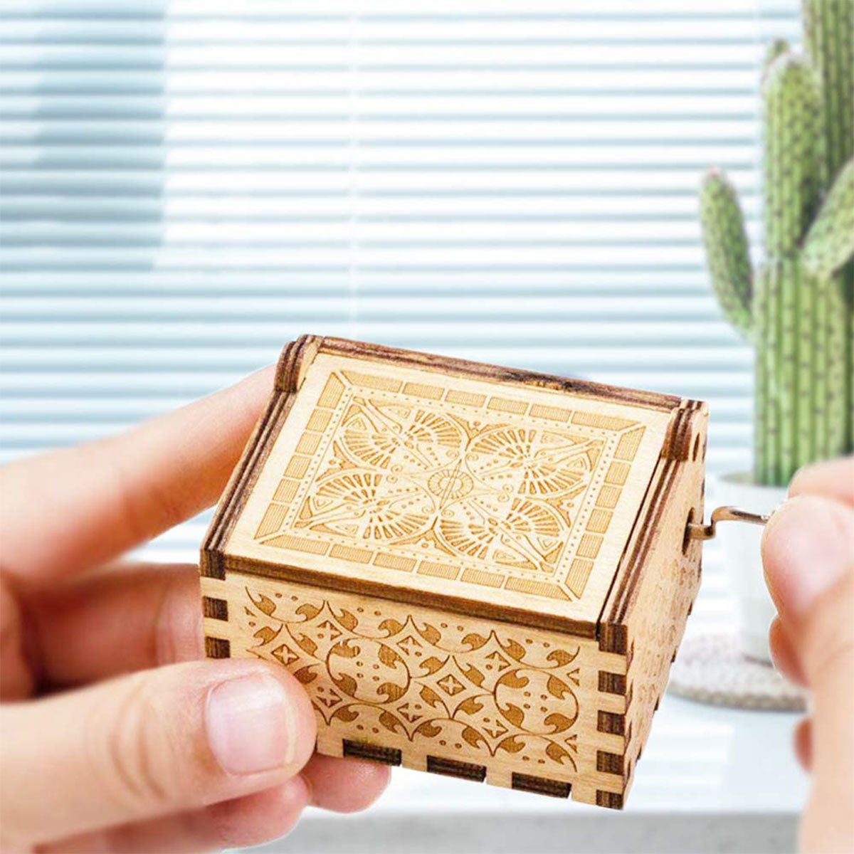 You Are My Sunshine - Gift for mom, grandma, dad, grandpa, daughter, son, granddaughter, grandson, sister, brother, friend, wife, husband - Personalized Hand Crank Music Box