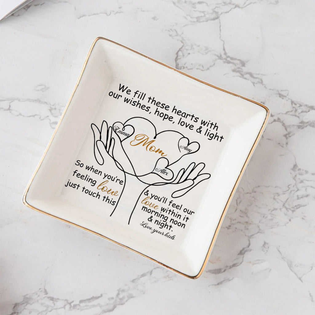 To My Mom - Personalized Mother's Day Mother Jewelry Dish