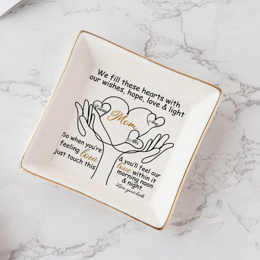 To My Mom - Personalized Mother's Day Mother Jewelry Dish