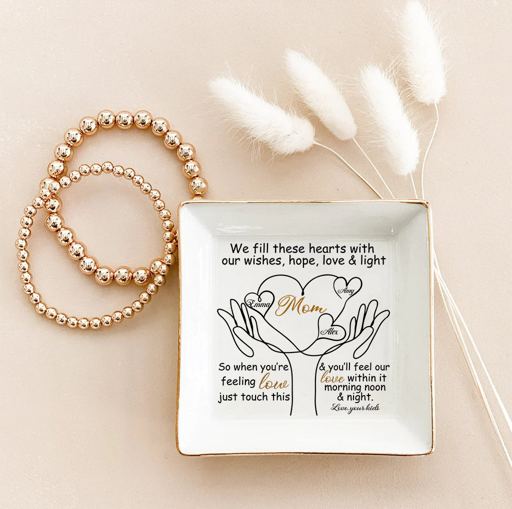 To My Mom - Personalized Mother's Day Mother Jewelry Dish