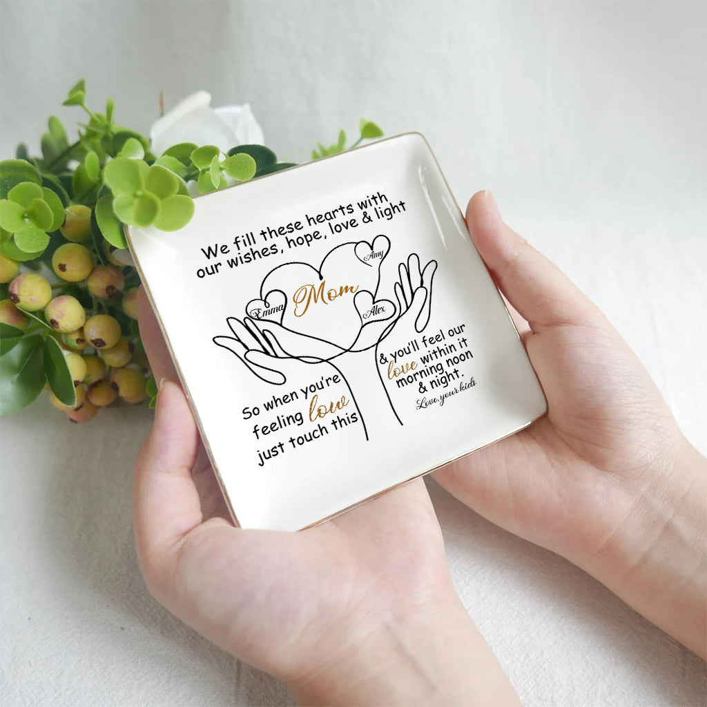 To My Mom - Personalized Mother's Day Mother Jewelry Dish