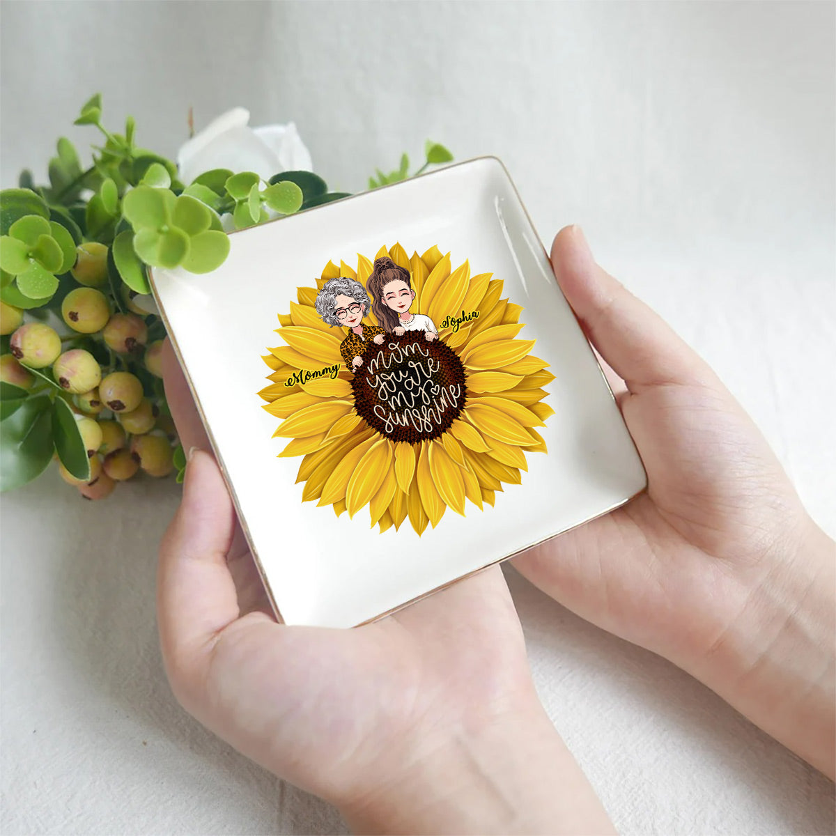 Mom You Are My Sunshine - Personalized Mother's Day Mother Jewelry Dish