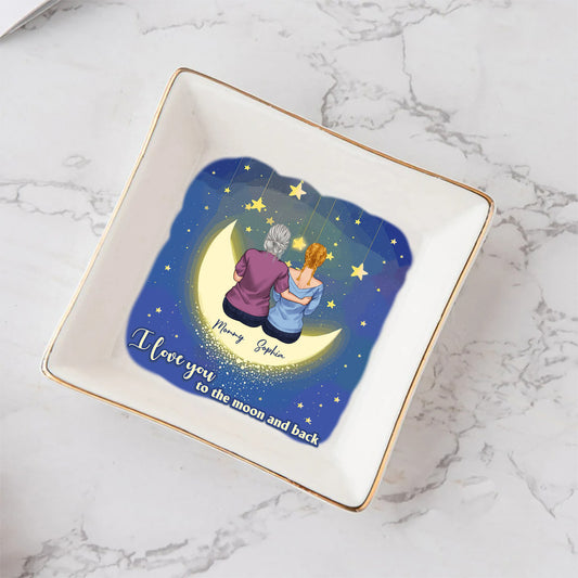 I Love You - Personalized Mother's Day Mother Jewelry Dish