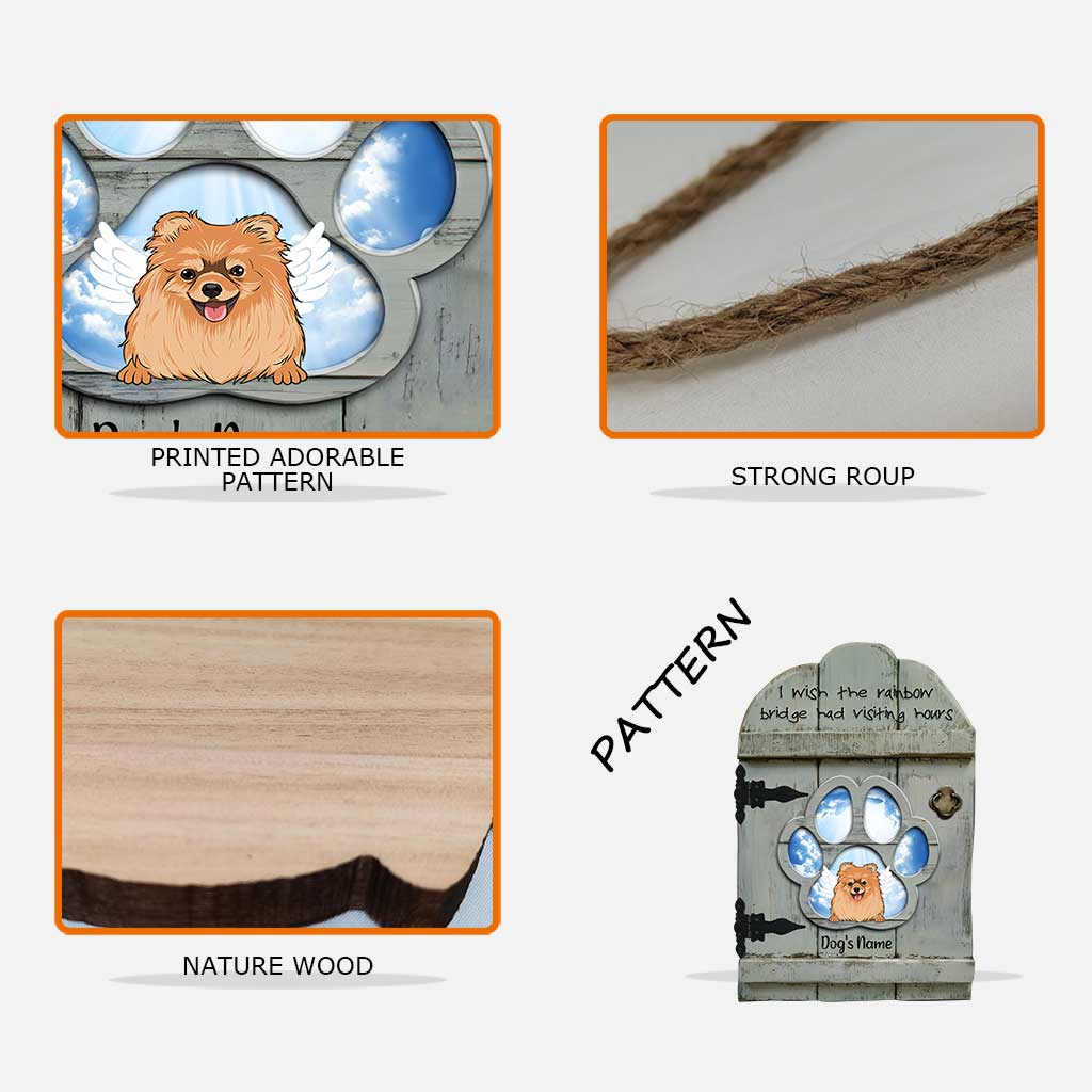 Ich liebe dich immer - Personalisiertes Hunde-Holzschild