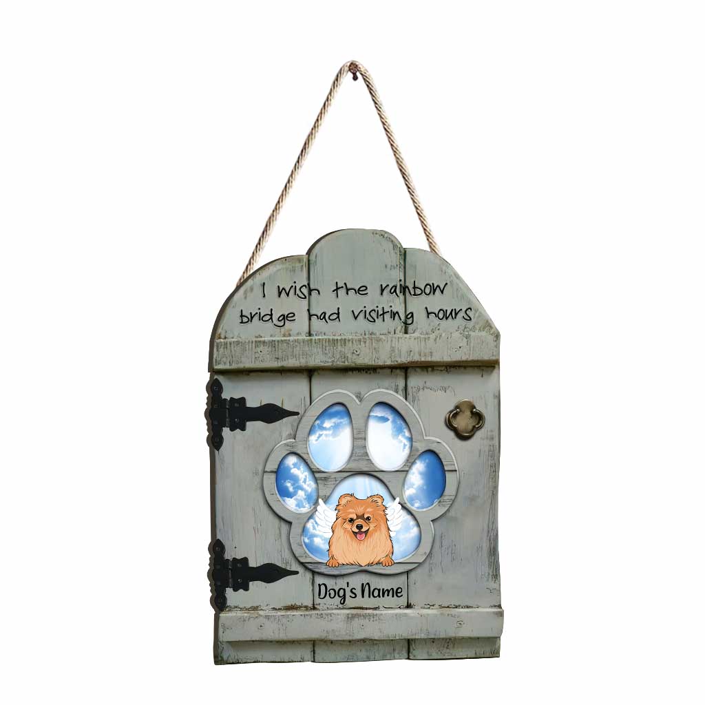 Ich liebe dich immer - Personalisiertes Hunde-Holzschild