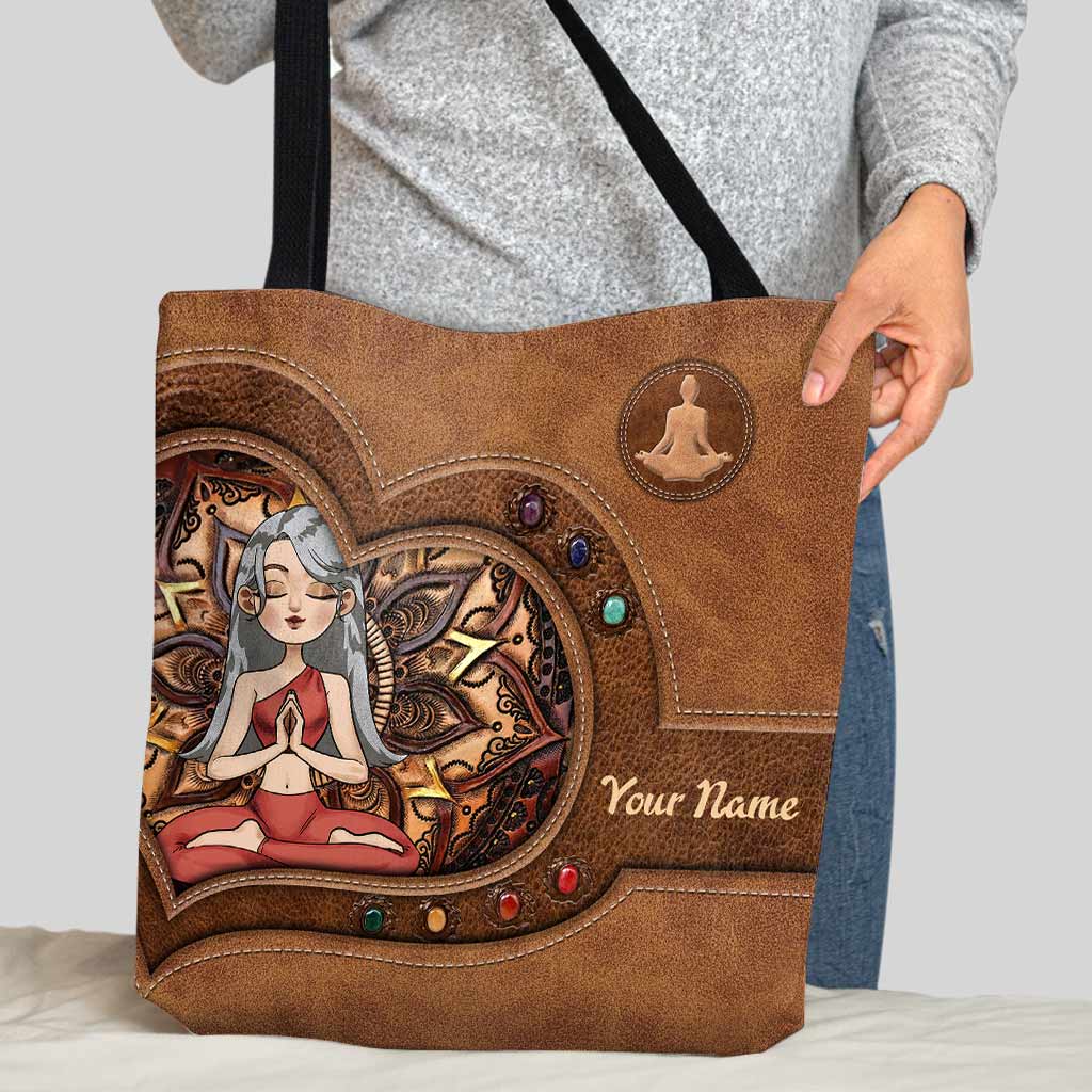 Namaste Yoga Girl - Personalisierte Tragetasche