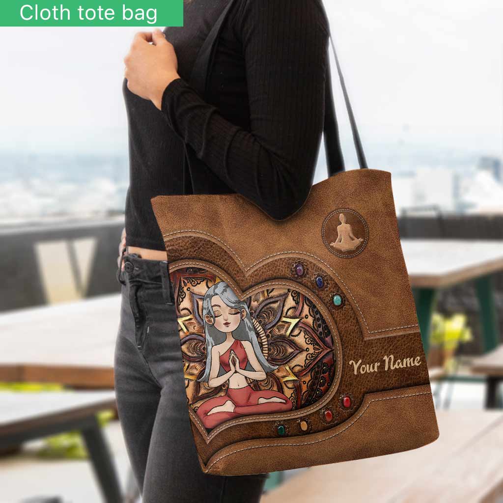 Namaste Yoga Girl - Personalisierte Tragetasche