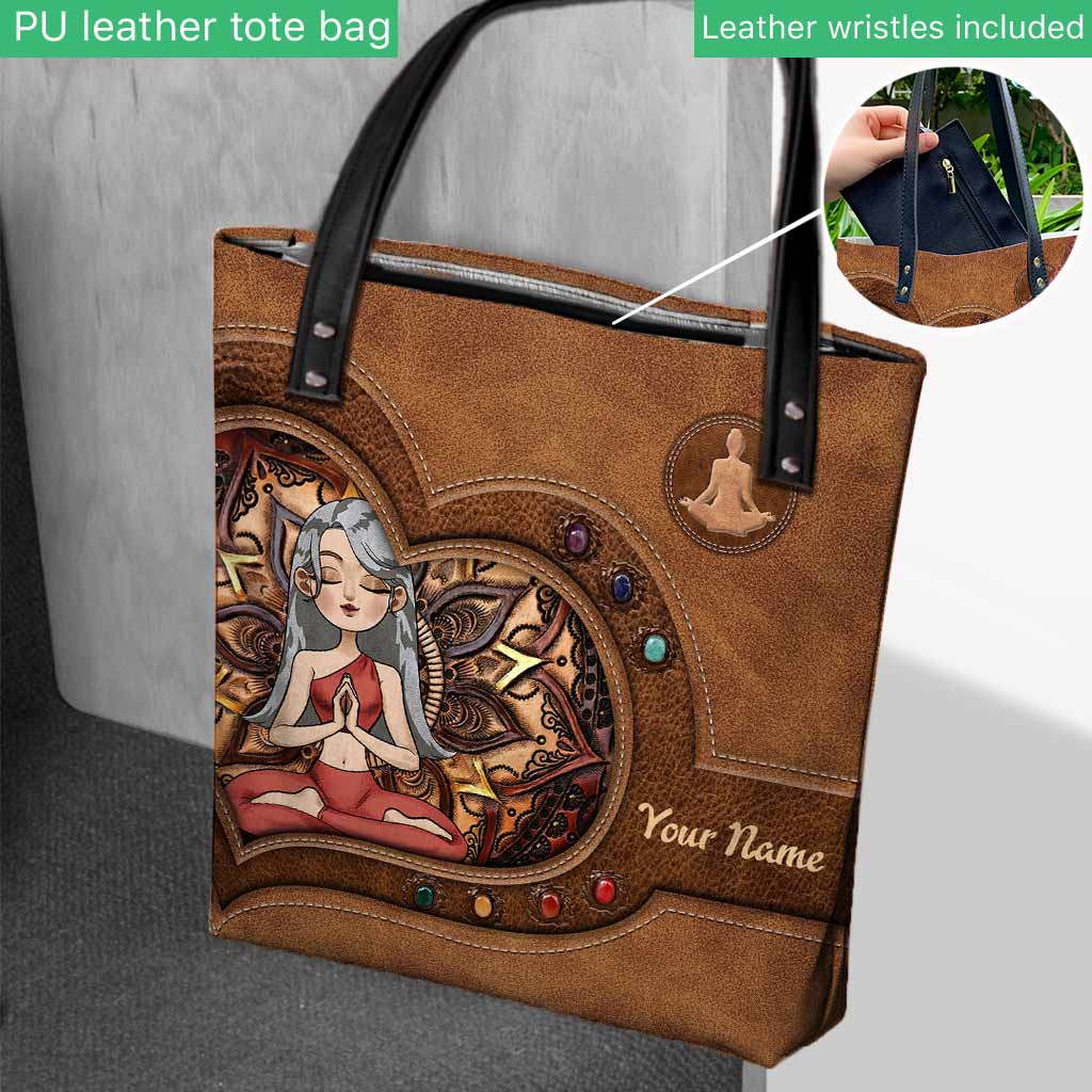 Namaste Yoga Girl - Personalisierte Tragetasche