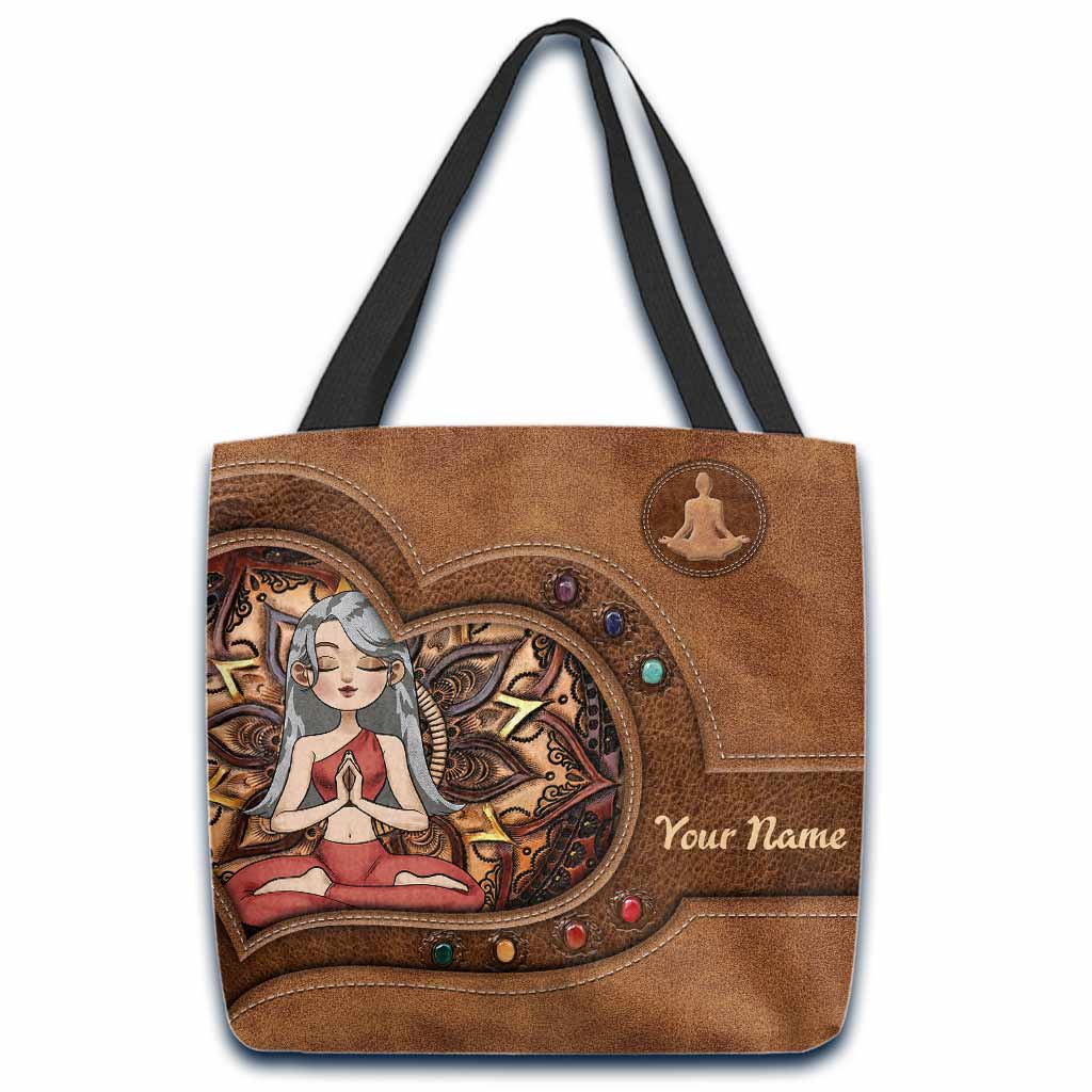 Namaste Yoga Girl - Personalisierte Tragetasche