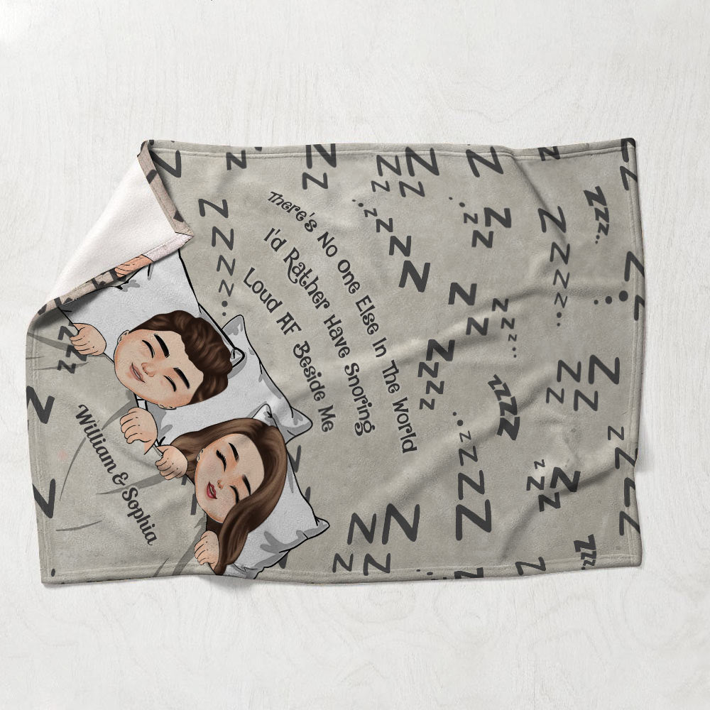There's No One Else In The World - Personalized Couple Blanket