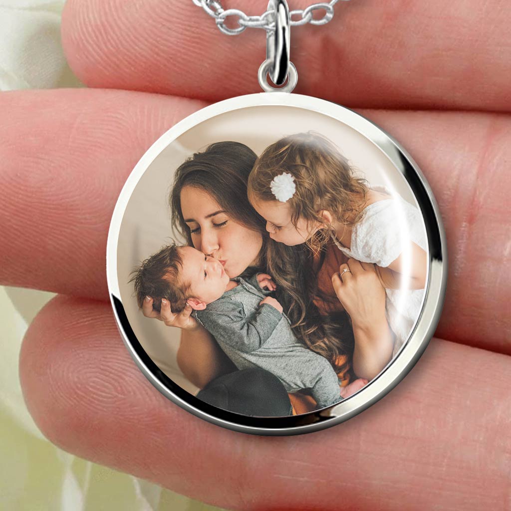 If Moms Were Flowers - Personalized Mother's Day Mother Round Pendant Necklace