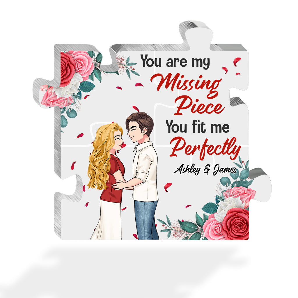 You Are My Missing Piece - Personalized Couple Custom Shaped Acrylic Plaque