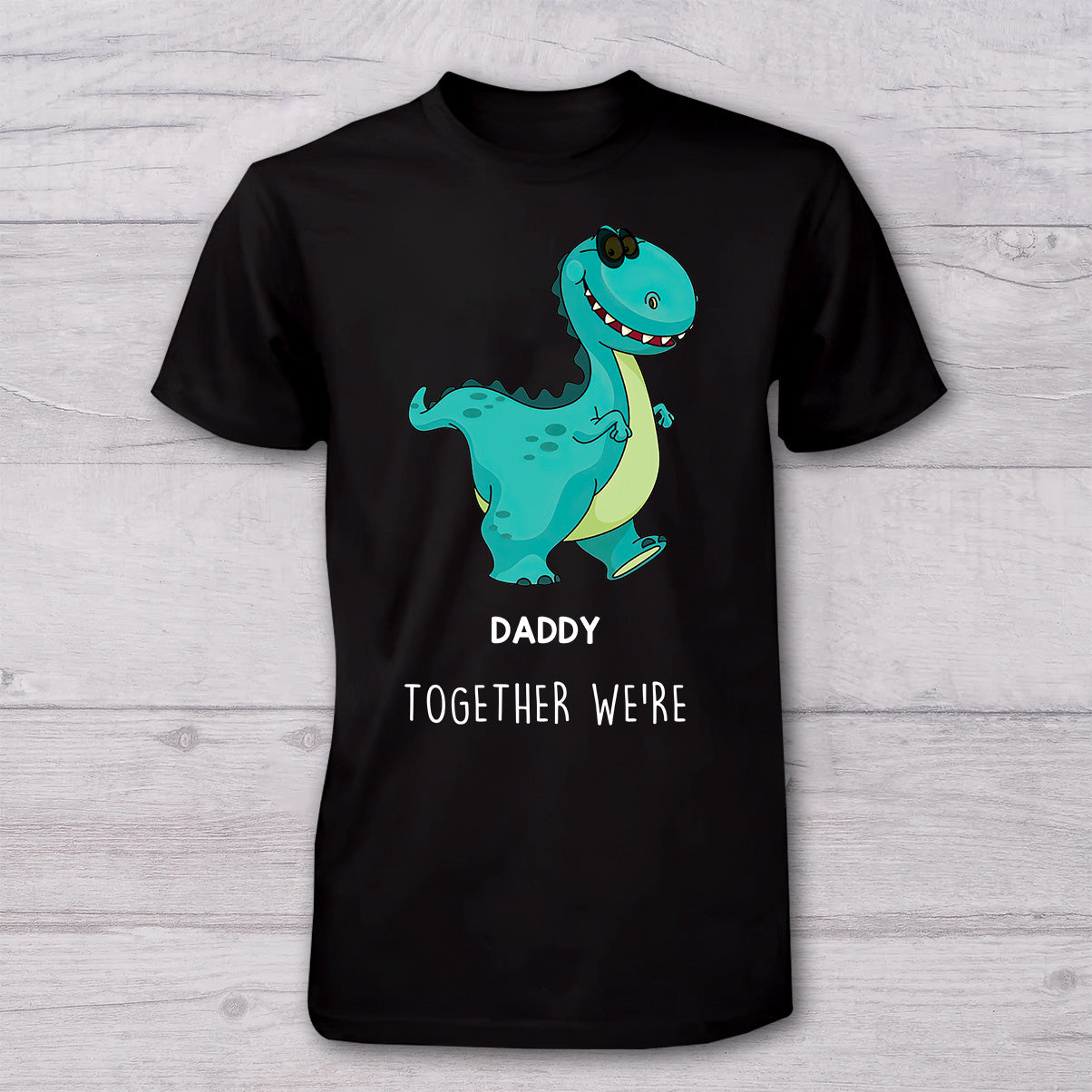 Together We're Roarsome - Personalized Father T-shirt And Baby Onesie