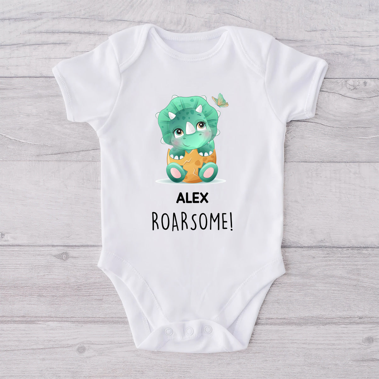 Together We're Roarsome - Personalized Father T-shirt And Baby Onesie