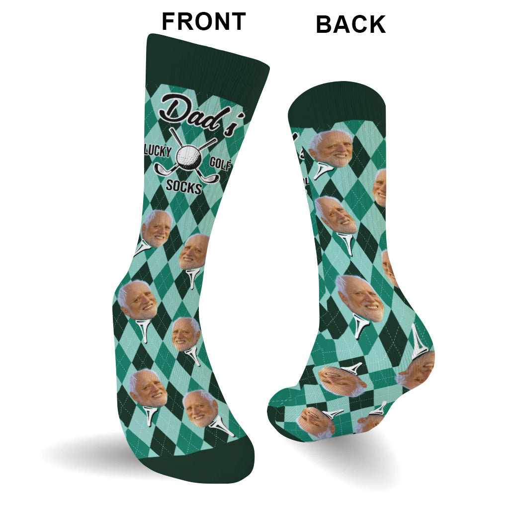 Papas Glücksgolfsocken - Personalisierte Golfsocken