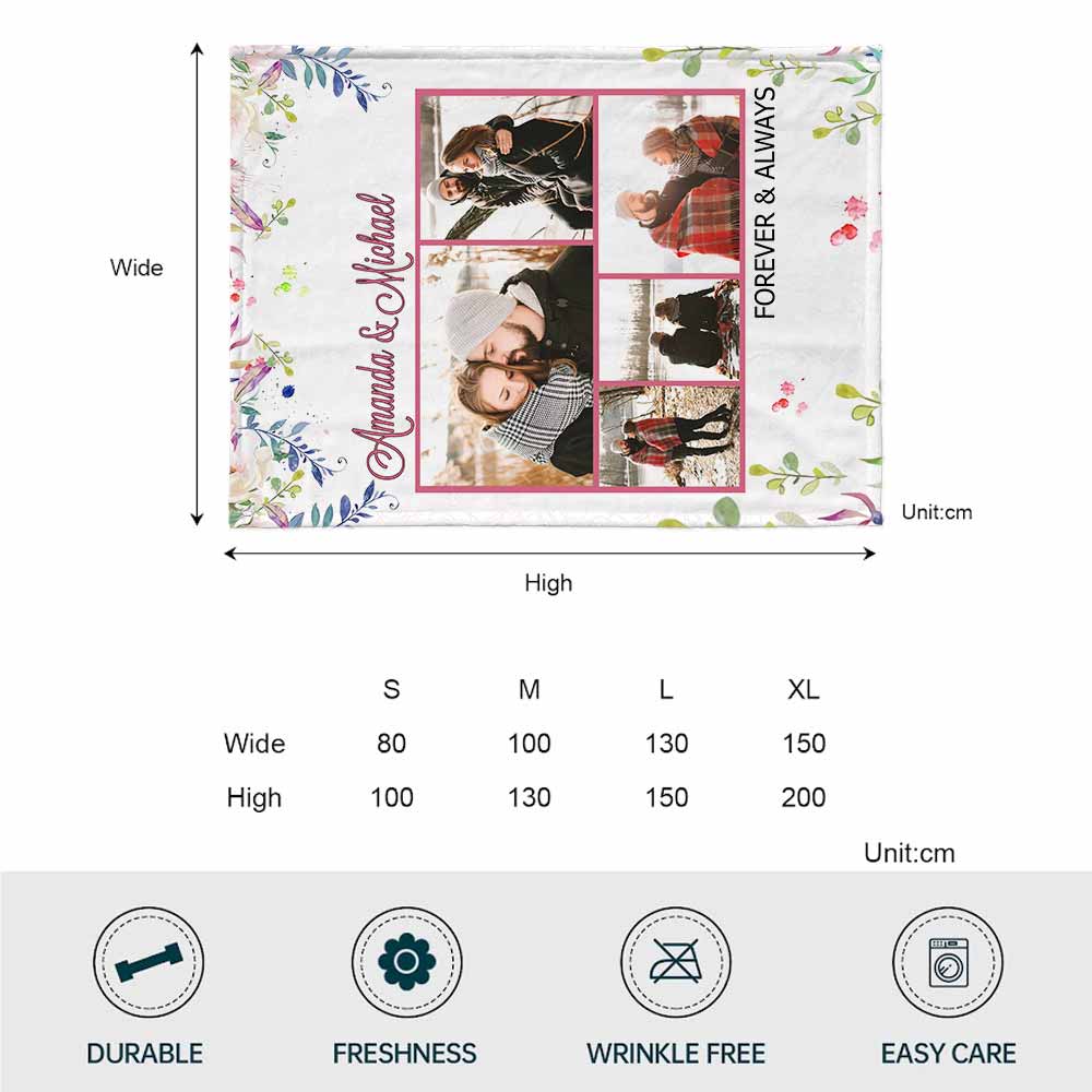 You're All I Need - Personalized Couple Blanket