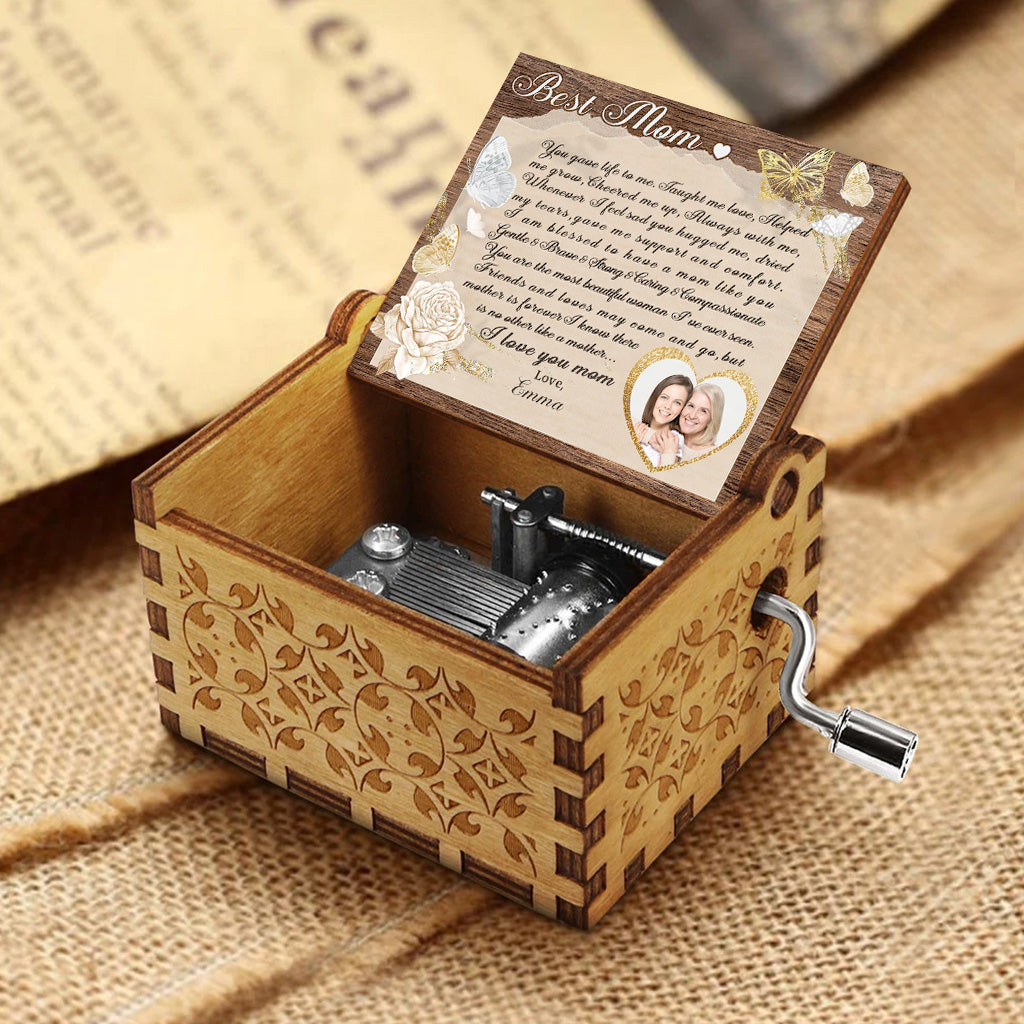 Best Mom - Personalized Mother's Day Mother Hand Crank Music Box
