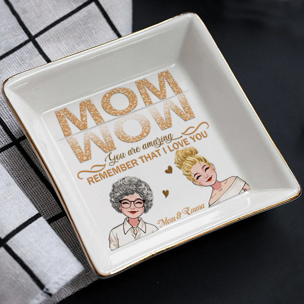 Wow Mom You Are Amazing - Personalized Mother's Day Mother Jewelry Dish