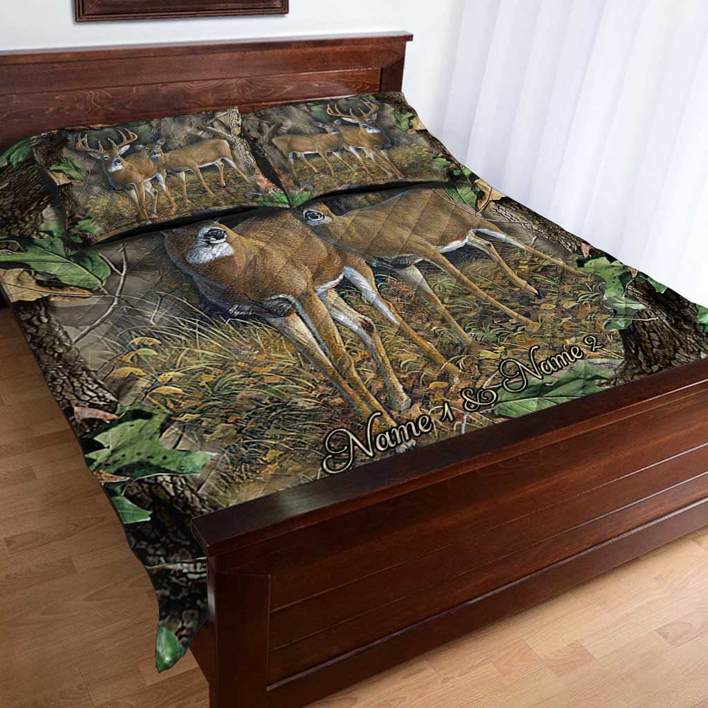 Toi et moi, on gère ça - Ensemble de courtepointe de chasse personnalisé