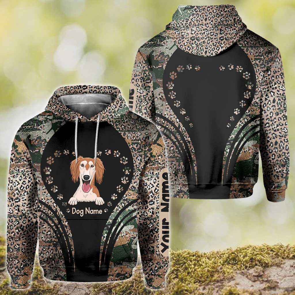 Hundeliebhaber-T-Shirt und Hoodie mit Allover-Print