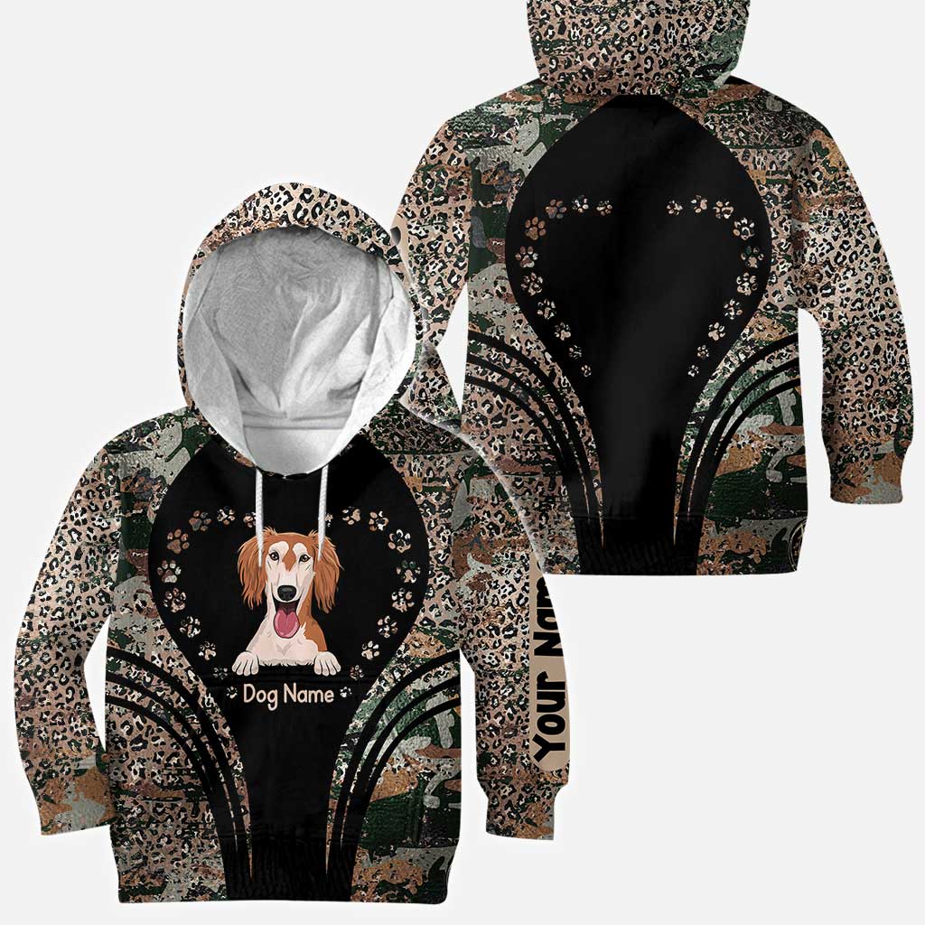 Hundeliebhaber-T-Shirt und Hoodie mit Allover-Print