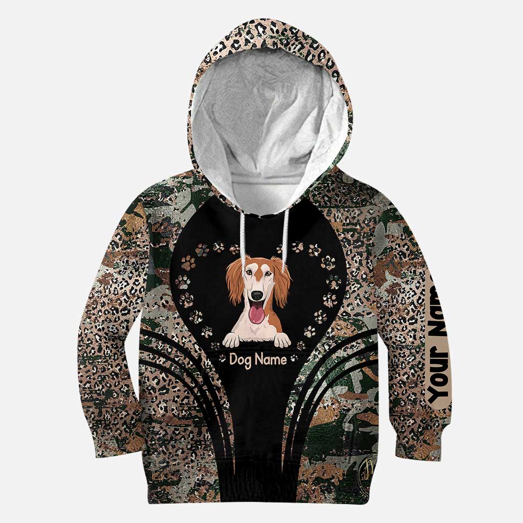 Hundeliebhaber-T-Shirt und Hoodie mit Allover-Print