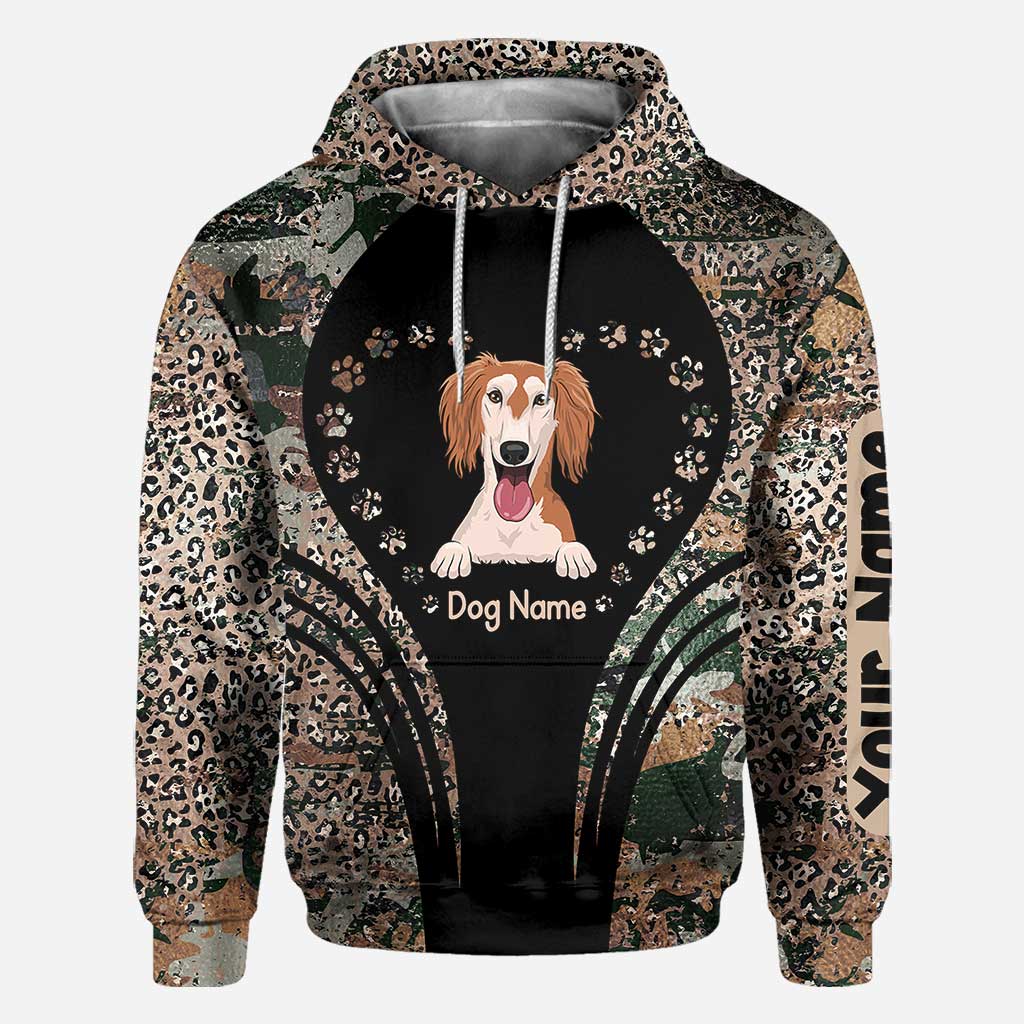 Hundeliebhaber-T-Shirt und Hoodie mit Allover-Print