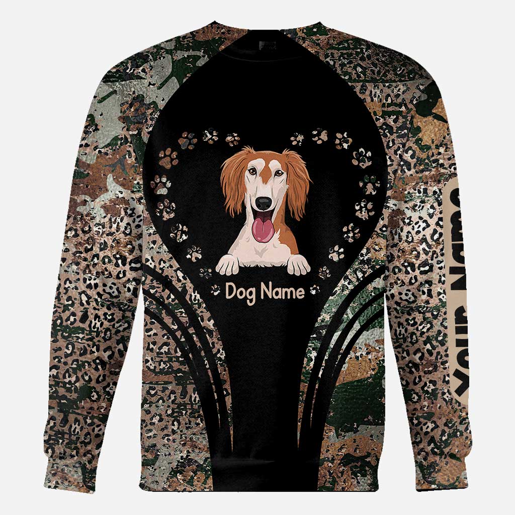Hundeliebhaber-T-Shirt und Hoodie mit Allover-Print