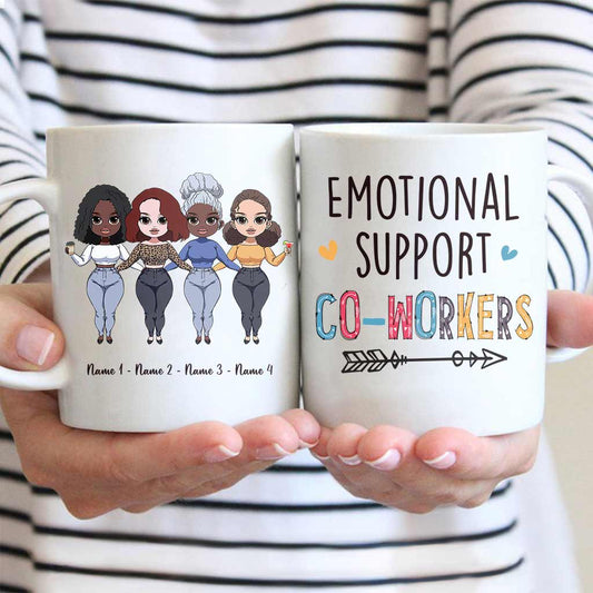 Emotional Support Coworkers - Personalized Teacher Mug