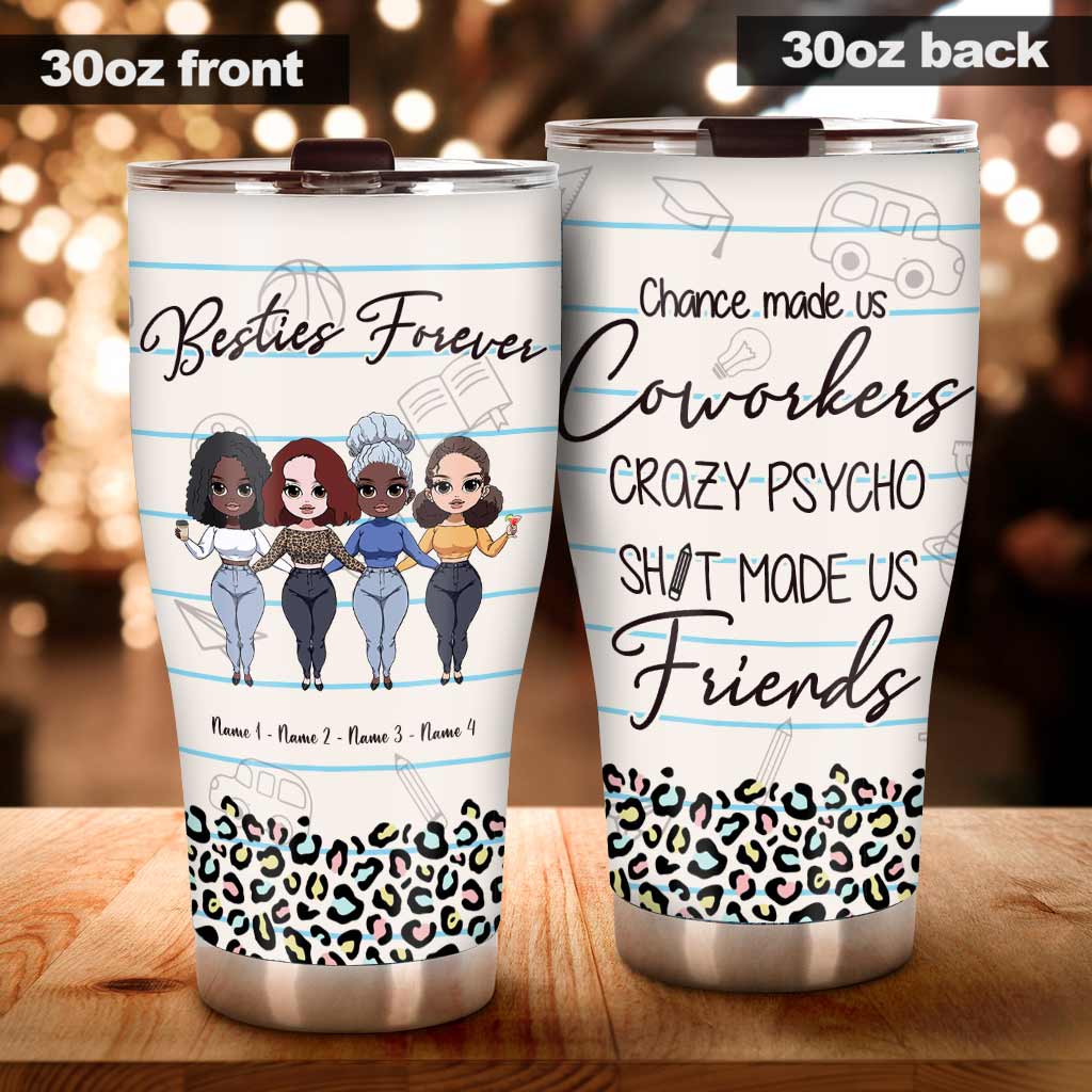 Chance Made Us Coworkers Teacher - Personalized Teacher Tumbler