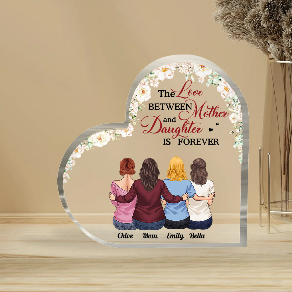 Mother And Daughters - Personalized Mother's Day Mother Custom Shaped Acrylic Plaque
