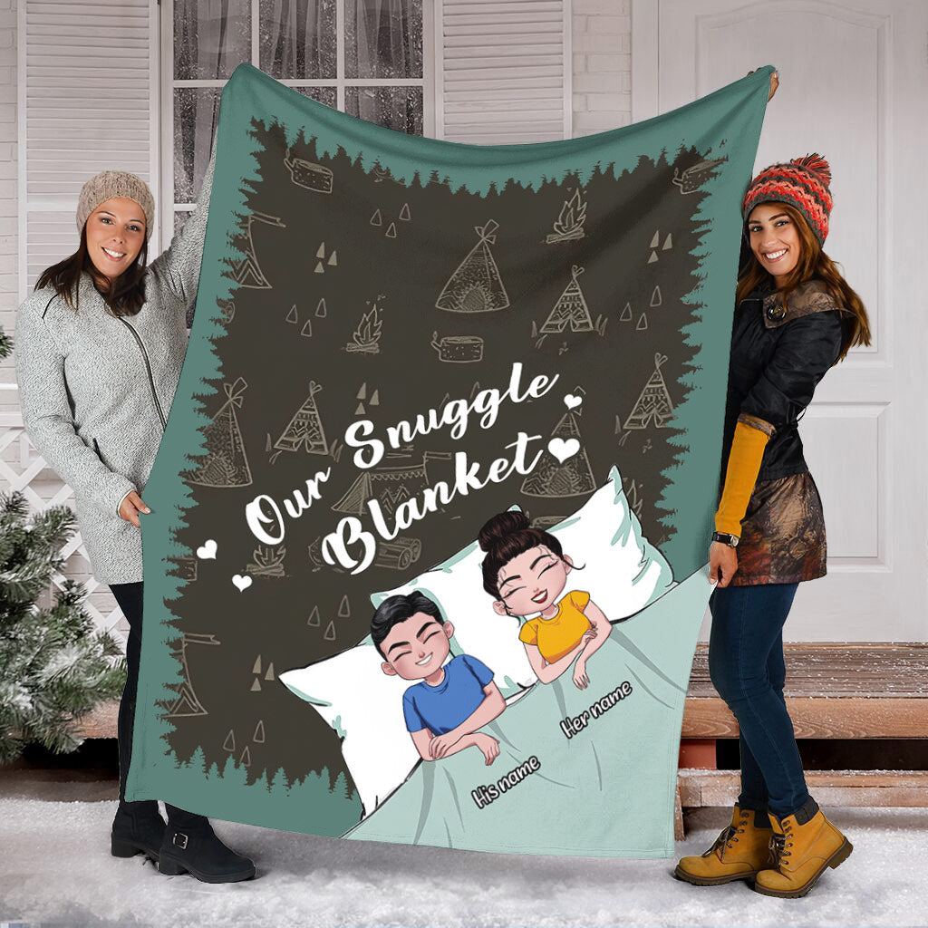 Unsere Kuschel-Campingdecke – Personalisierte Decke