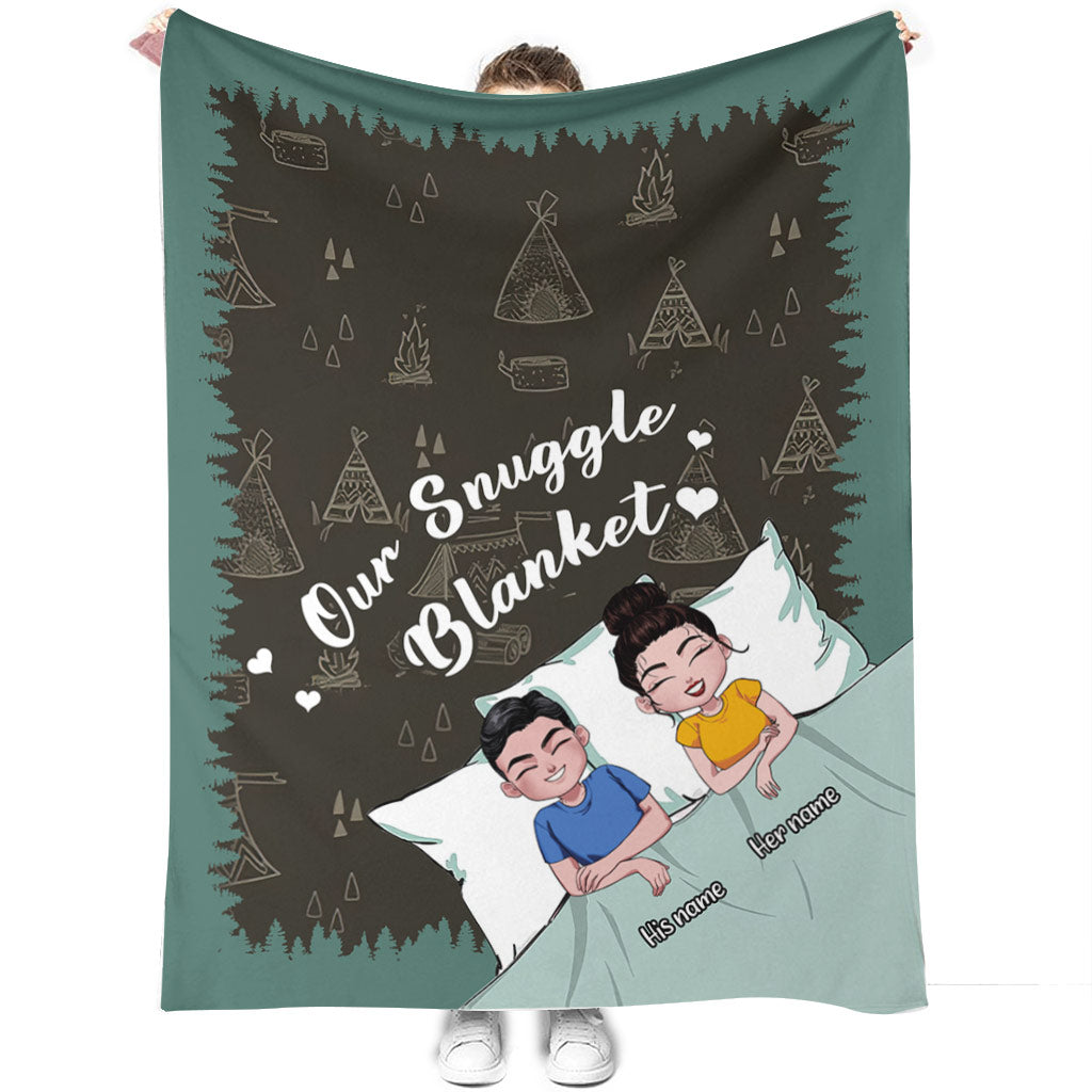 Unsere Kuschel-Campingdecke – Personalisierte Decke